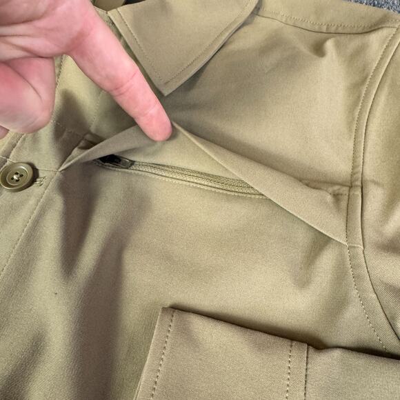 Under Armour Unstoppable Utility Jacket Mens XL Button Down $175 Brown 1390261 - Picture 3 of 12